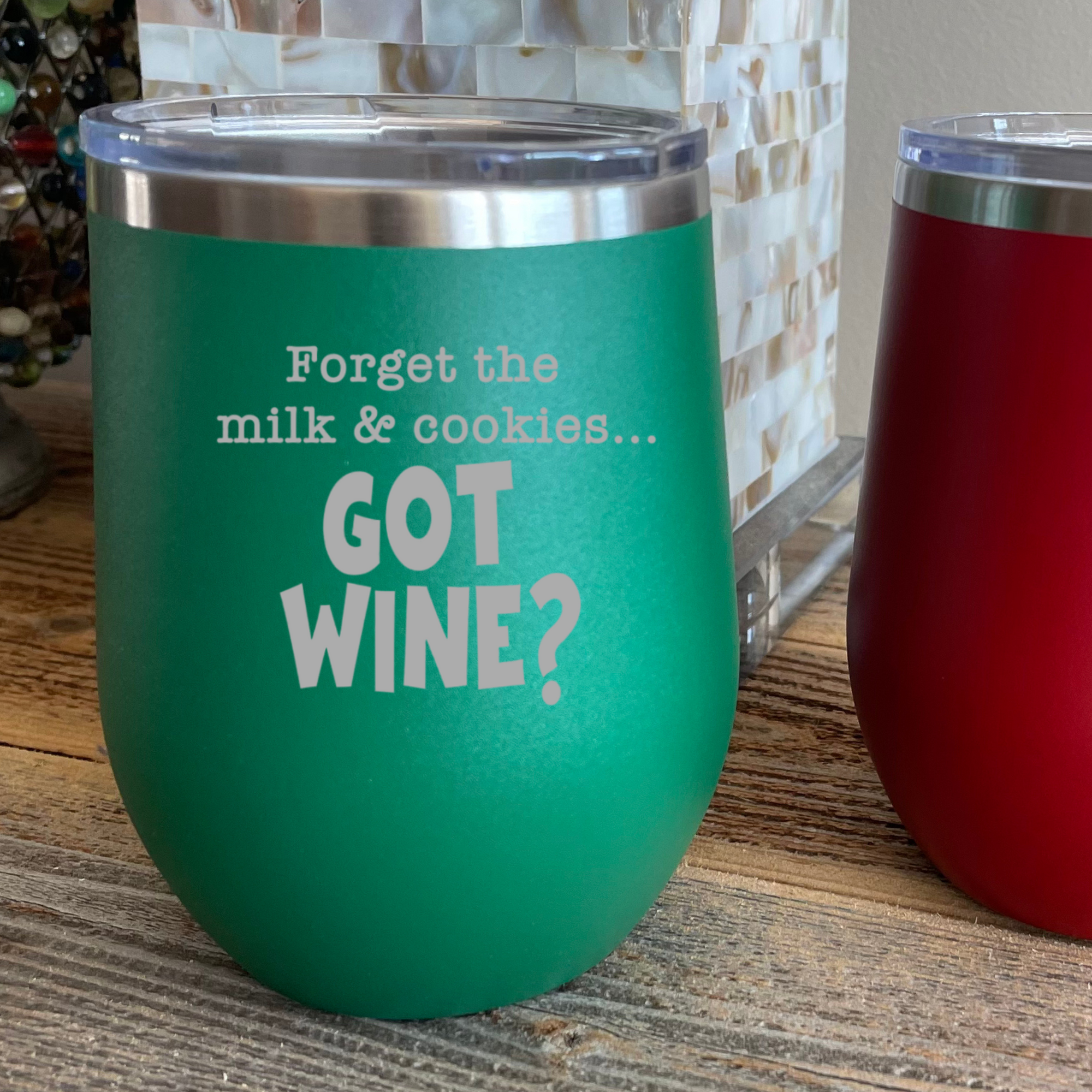 Christmas Wine Tumblers