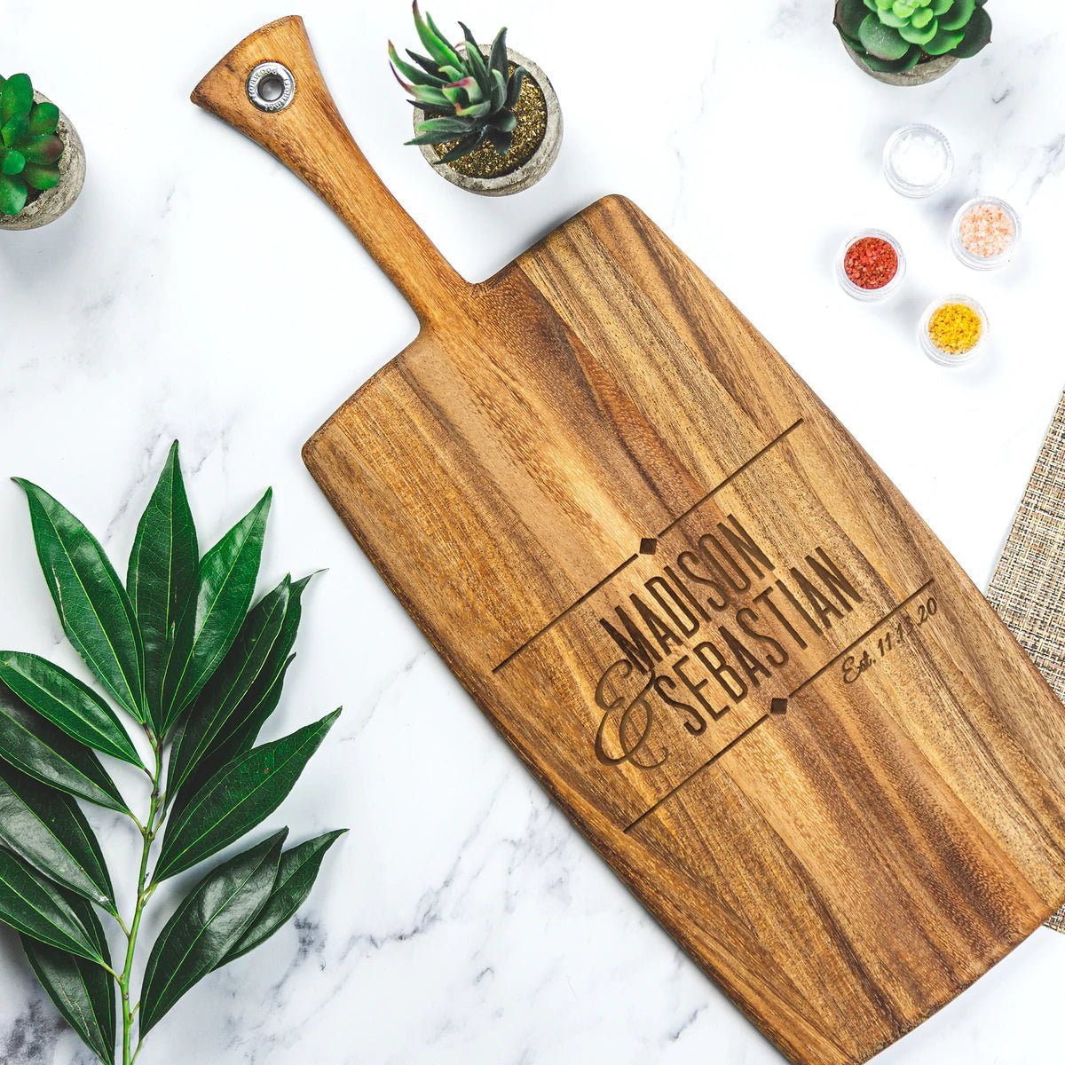 Cutting Board Newlywed Charcuterie Plate - Design: N2