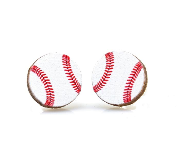 Earrings Baseball Stud Earrings #3068