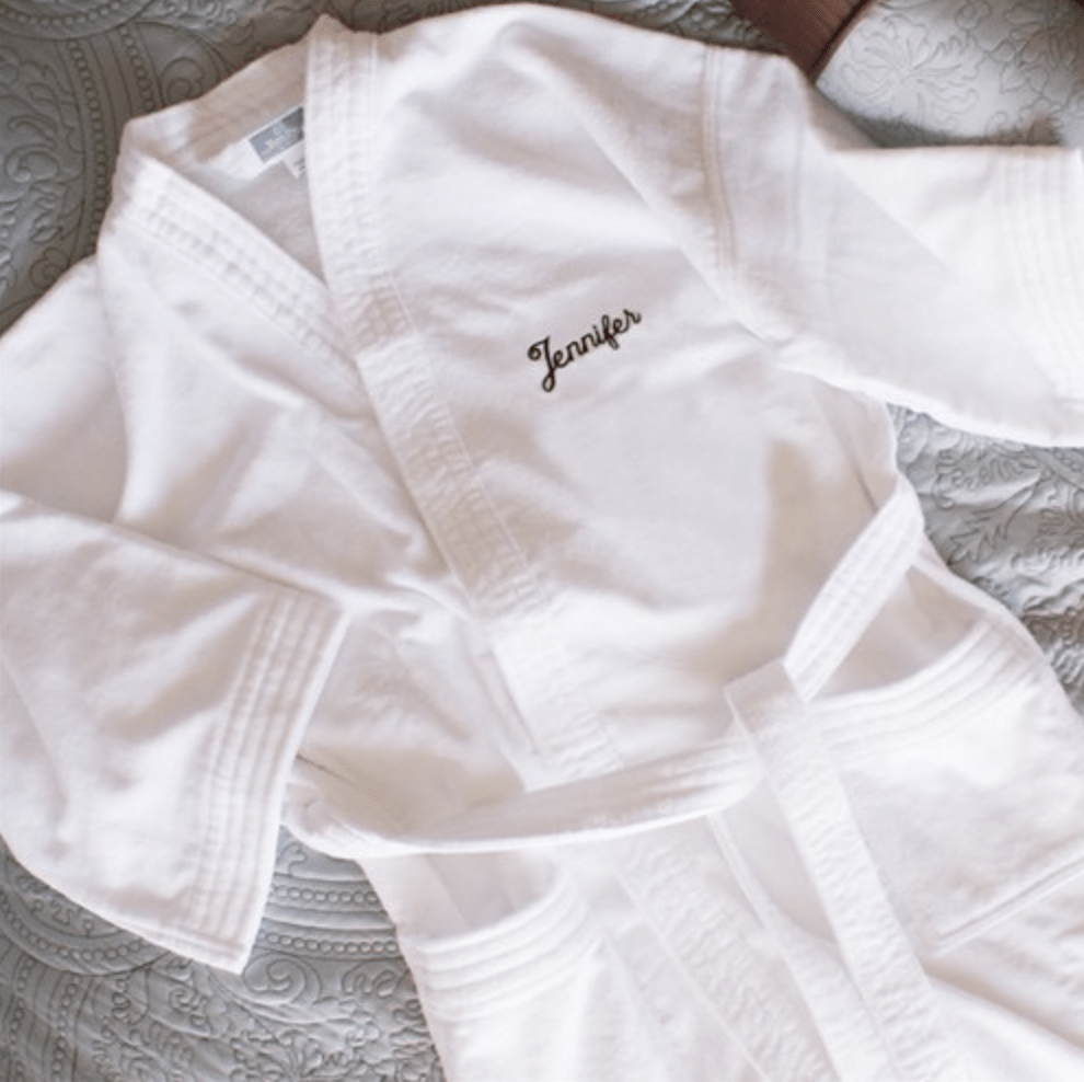 Embroidered Bathrobe