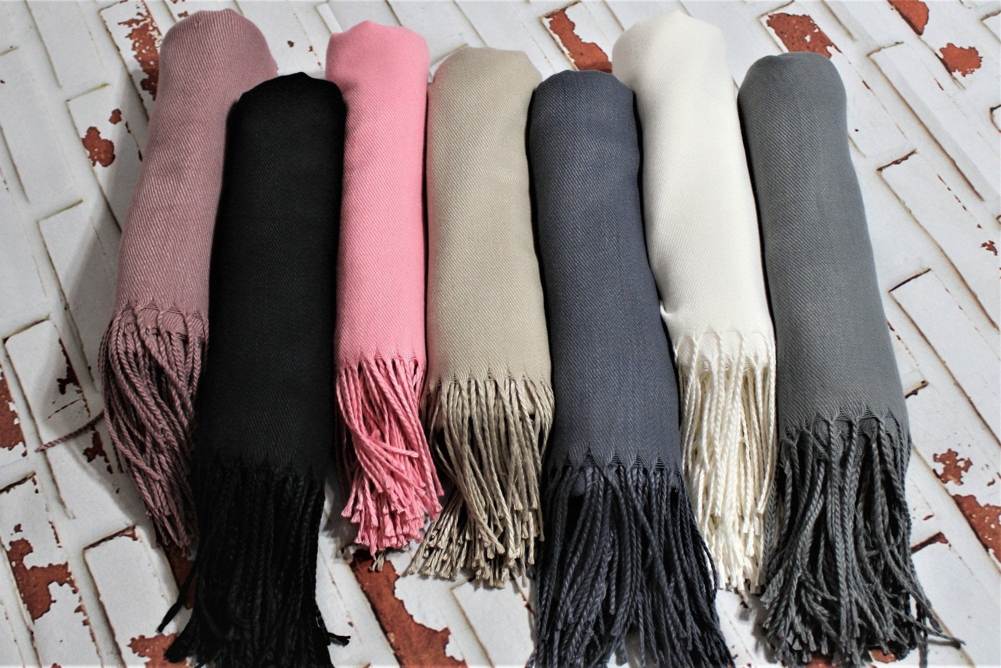 Fashion Accessories Monogramed Pashminas