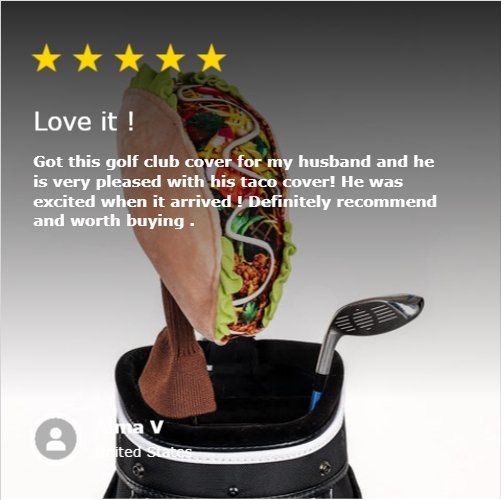 Golf Head Covers Taco Headcover