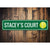 Home Decor Custom Tennis Court Sign