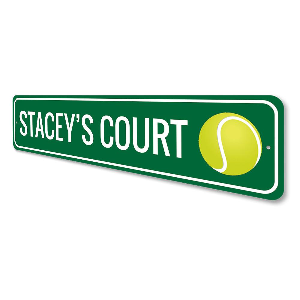 Home Decor Custom Tennis Court Sign