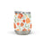 Home & Garden Burnt Orange Flower Burst Wine Tumbler