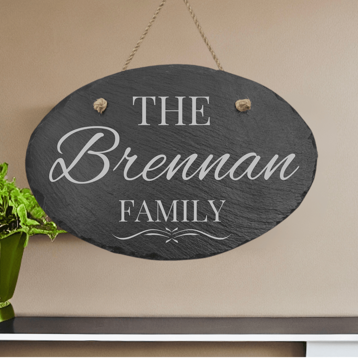 Family Slate Home Sign