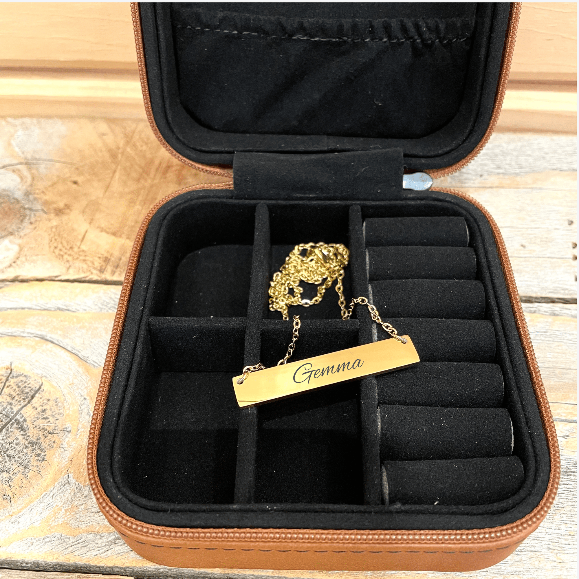 Custom Jewelry Box and Necklace Set