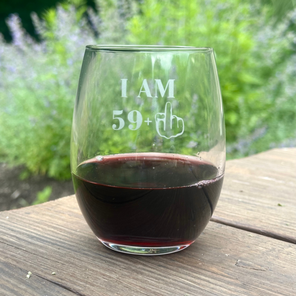 Humorous 60th Milestone Glass