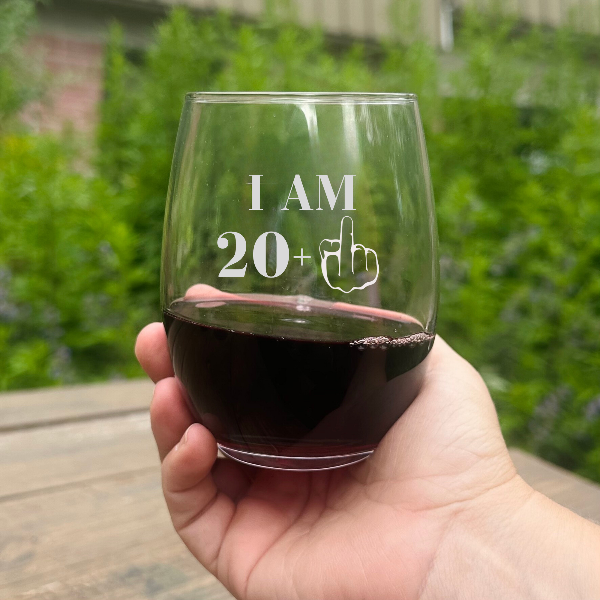 21st Birthday Wine Glass