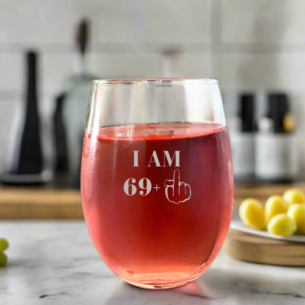 Sassy Seventy Wine Glass