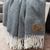 Farmhouse Monogram Throw Blanket