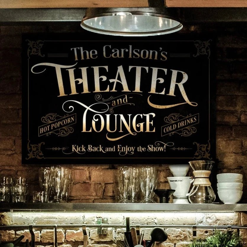 Personalized Home Theatre Sign