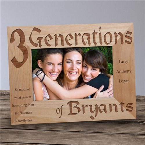 Picture Frames Generations Engraved Frame