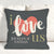 Pillow Case I Love Us Throw Pillow