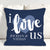 Pillow Case I Love Us Throw Pillow