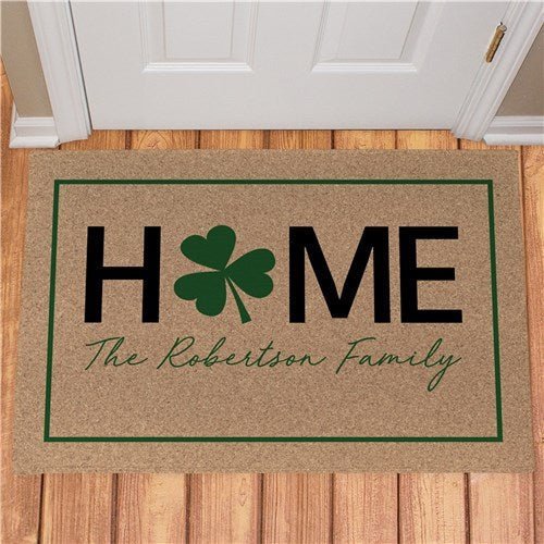 Pub Signs Personalized Home Shamrock Doormat