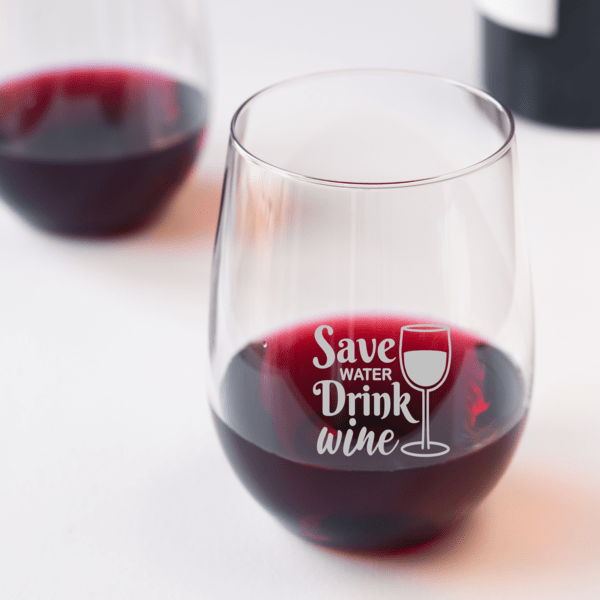 Chic Stemless Wine Glass