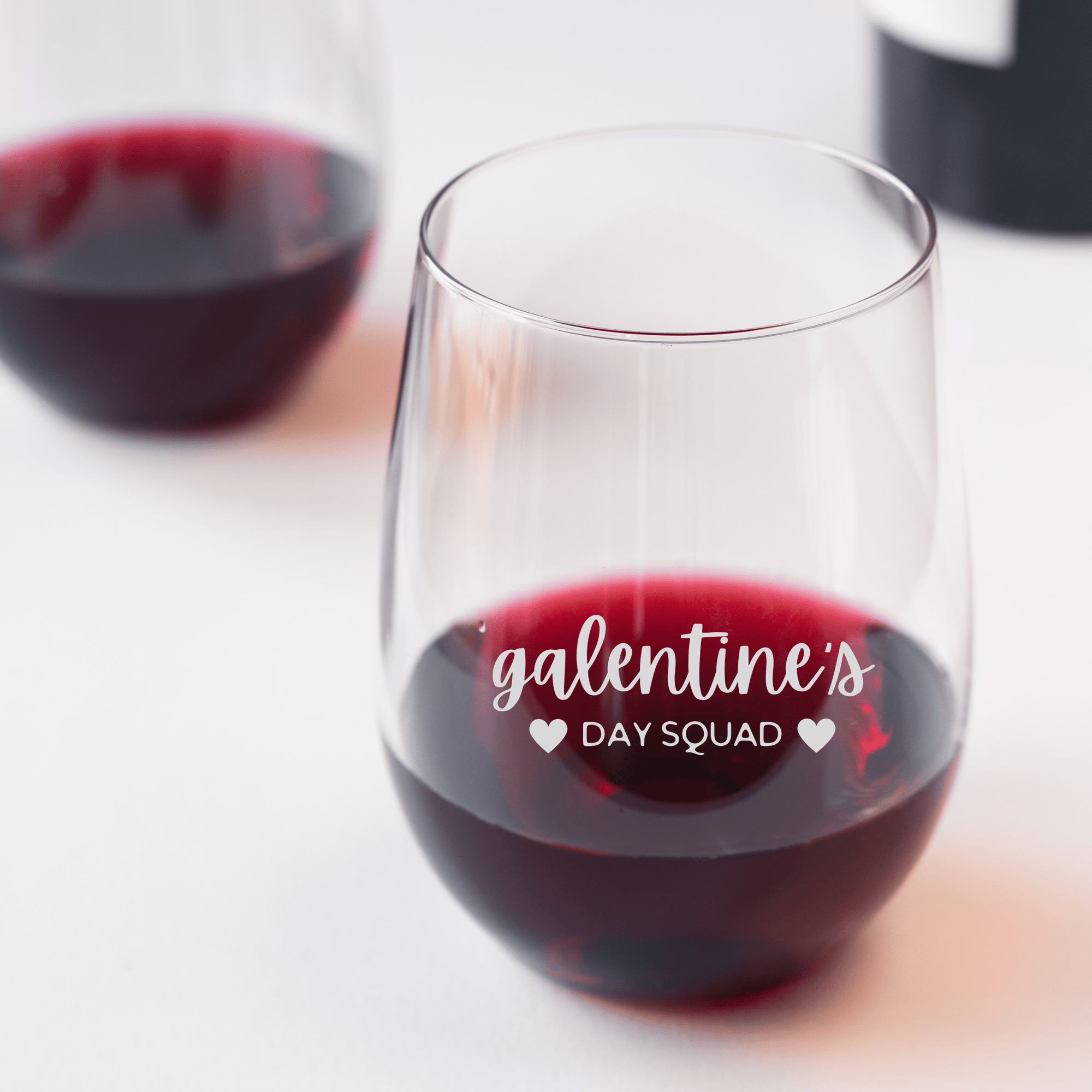 Galentine's Day Stemless Wine Glass