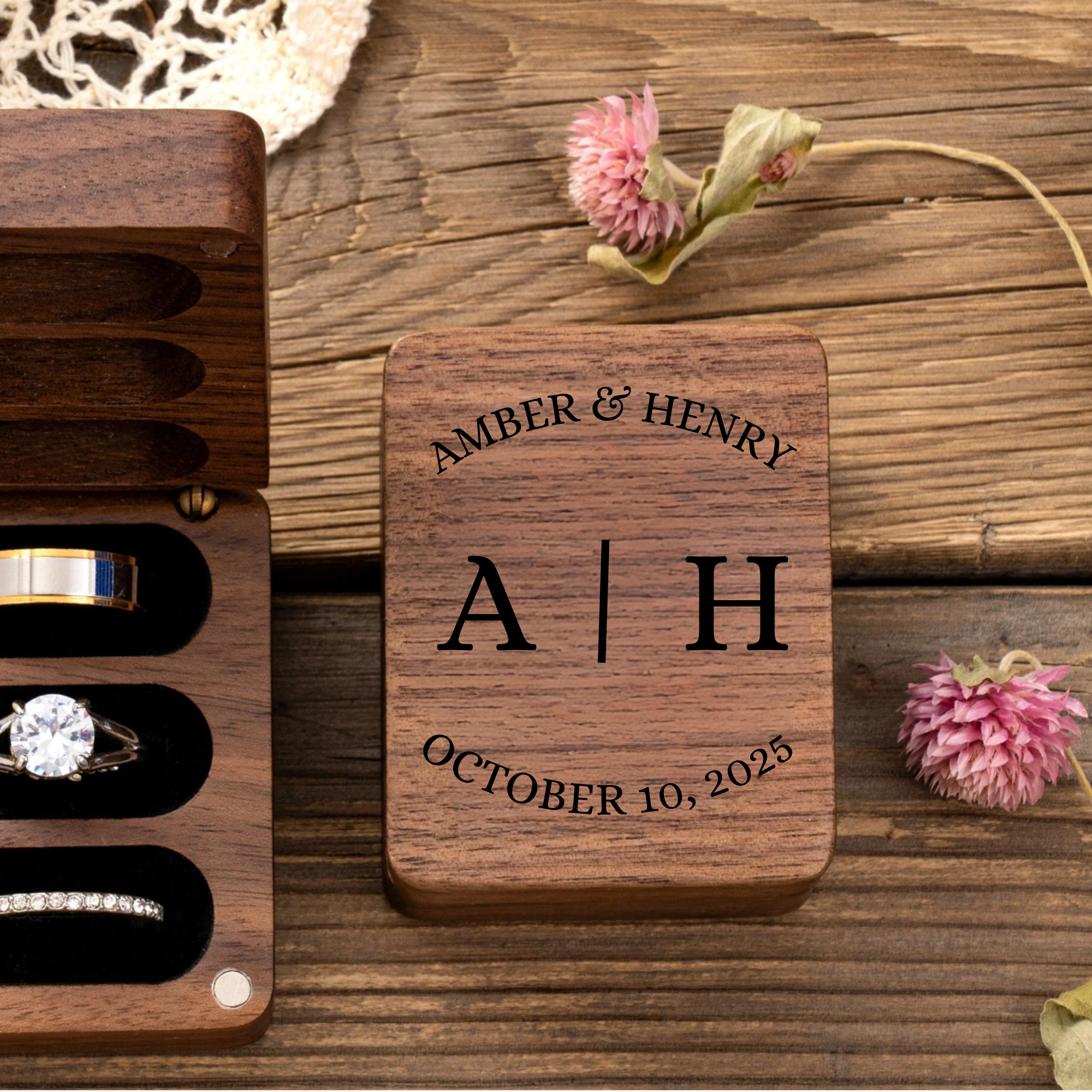 His & Hers Ring Box