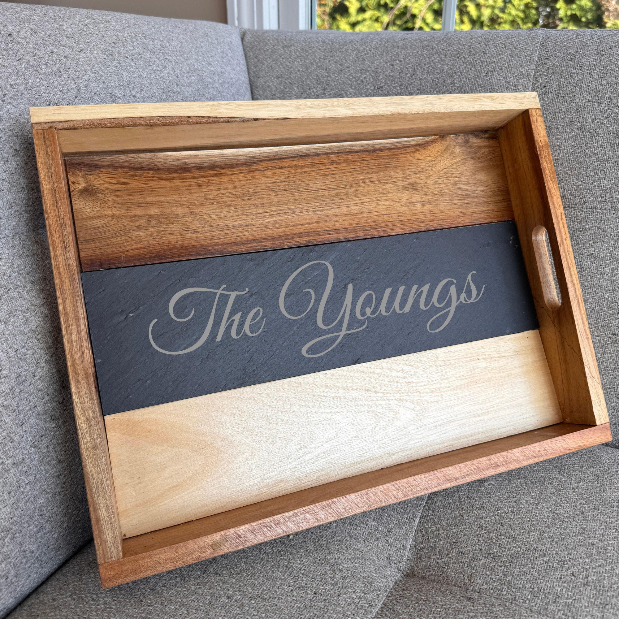 Signature Slate Custom Serving Tray