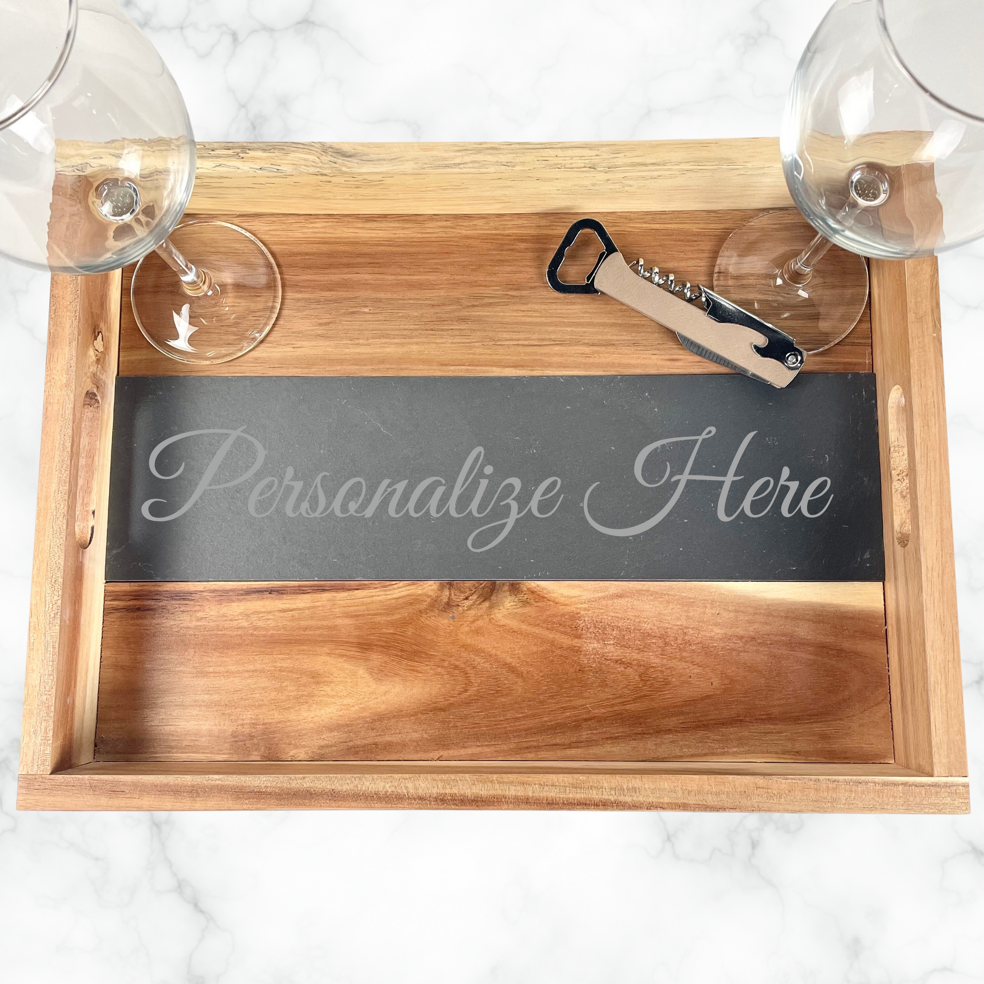 Signature Slate Custom Serving Tray