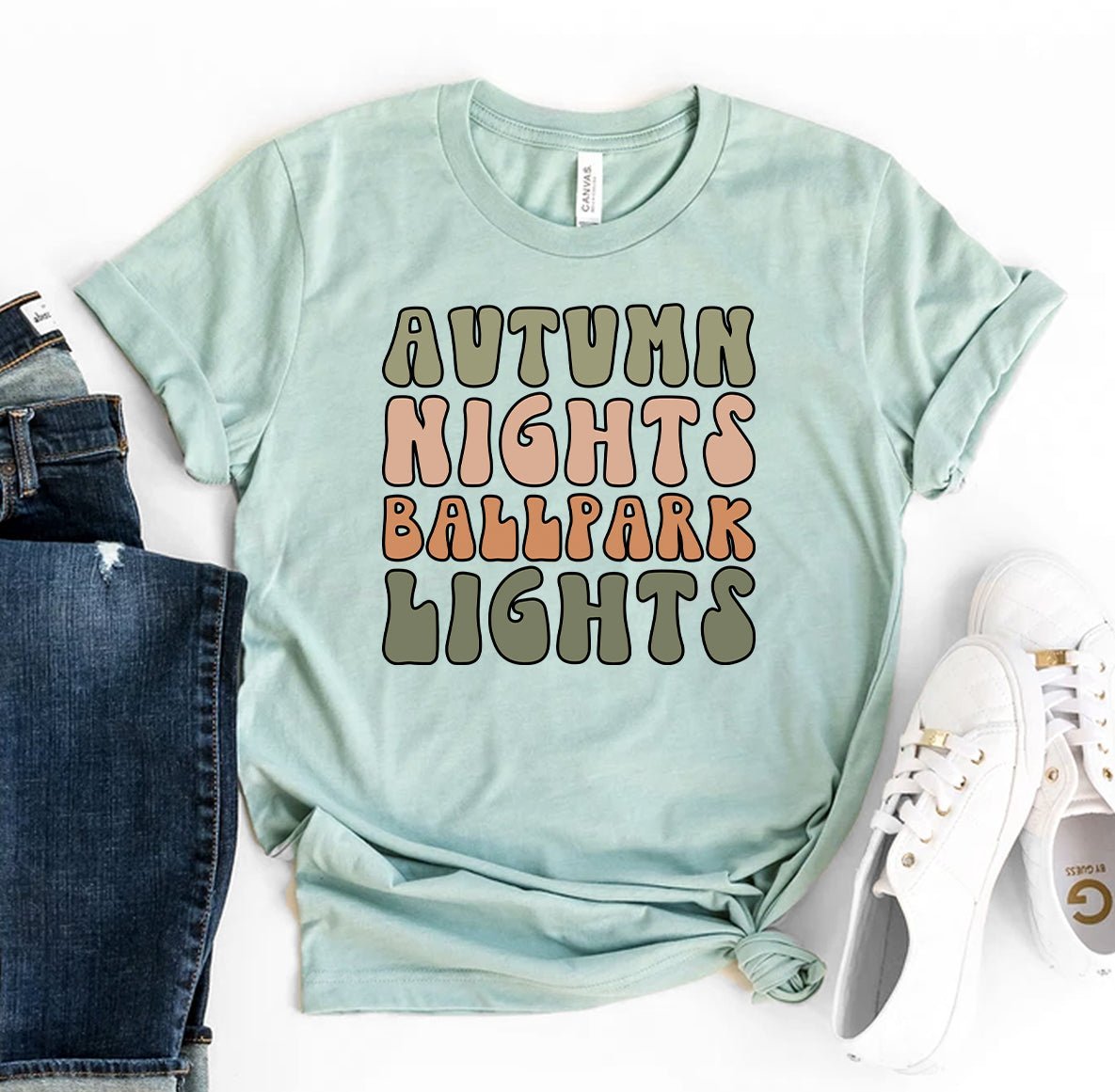 T-shirts Autumn Nights Ballpark Lights T-shirt