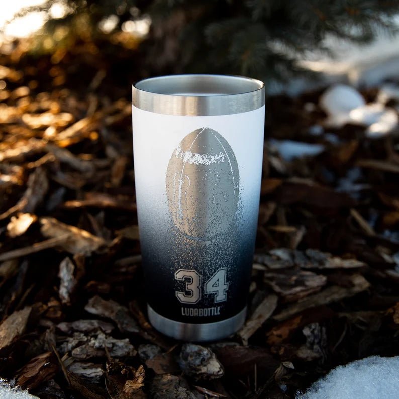 Tumbler 20oz Football Personalized Tumbler