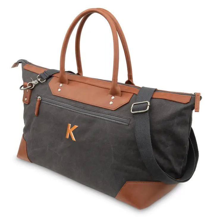 Urban Escape Charcoal Canvas Weekender Bag