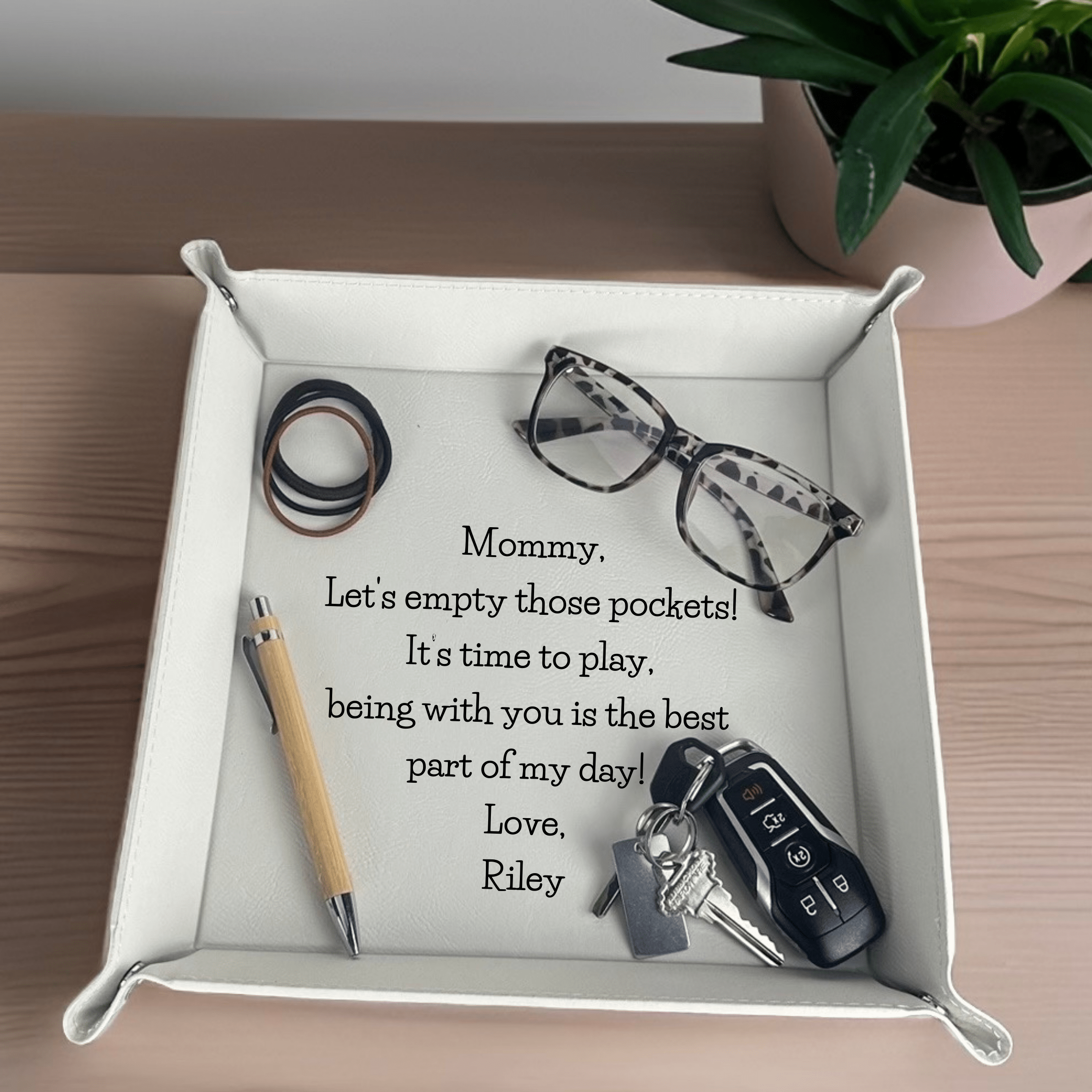 Mama's Custom Message Keepsake Tray