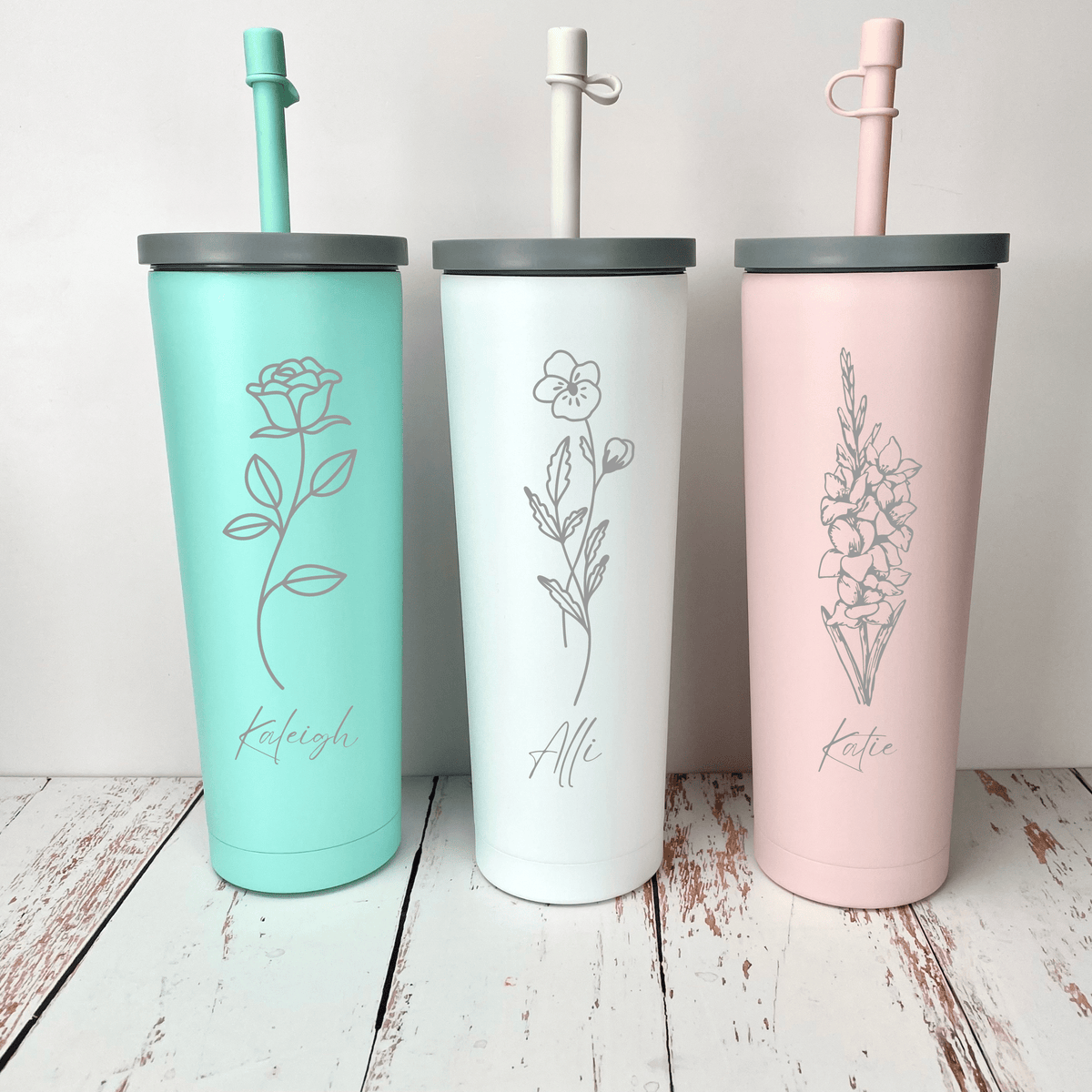 32oz slim custom discount tumbler