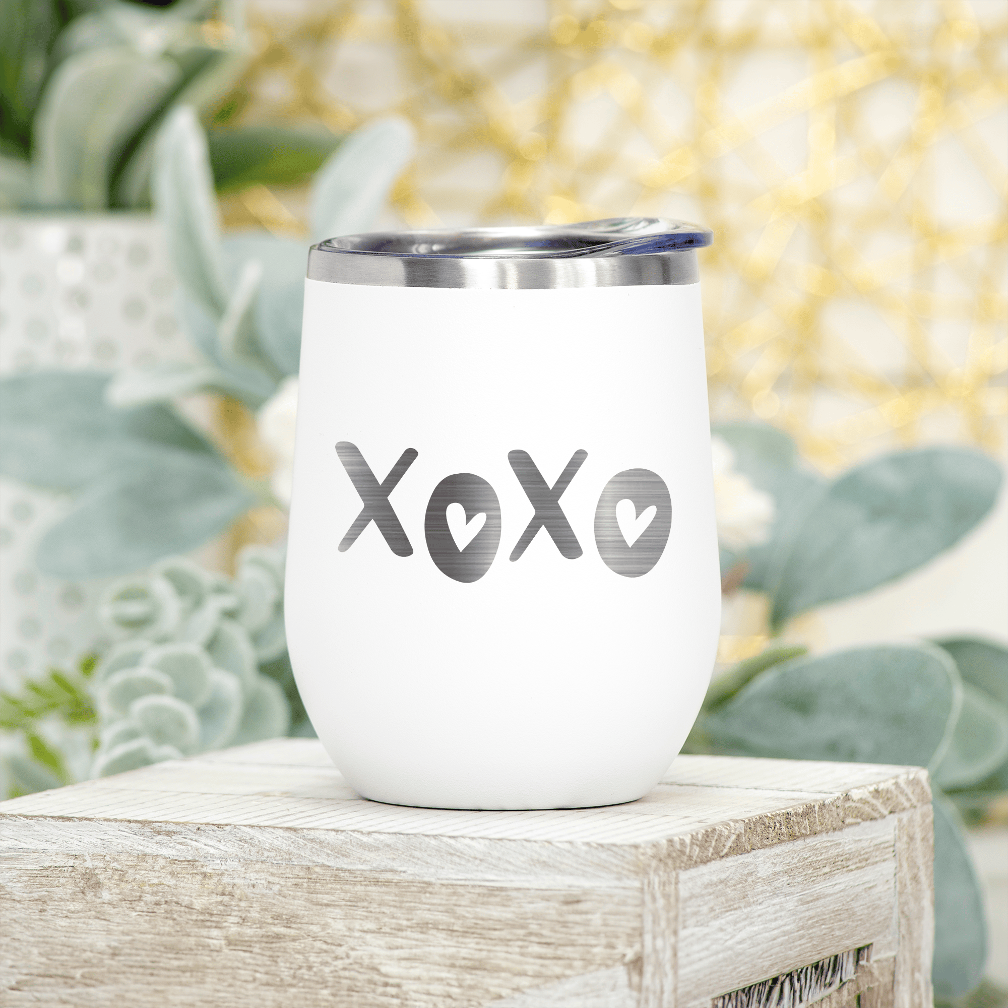 Kisses And Hugs Wine Tumbler