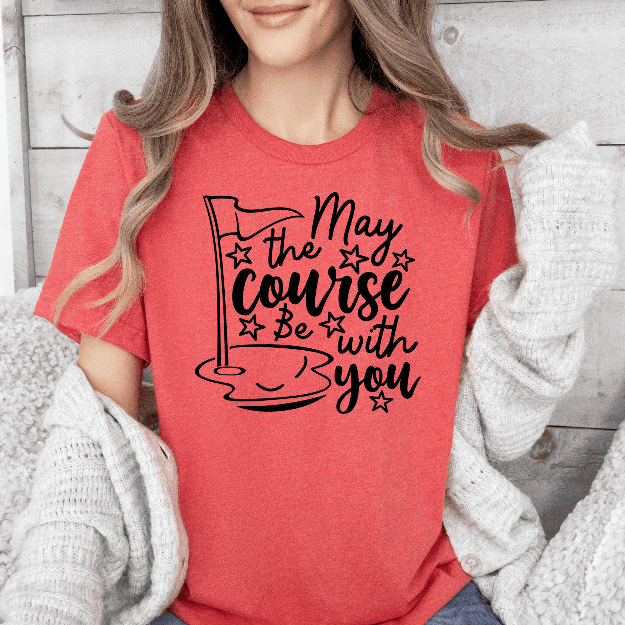 May The Course Be With You Womens T Shirt