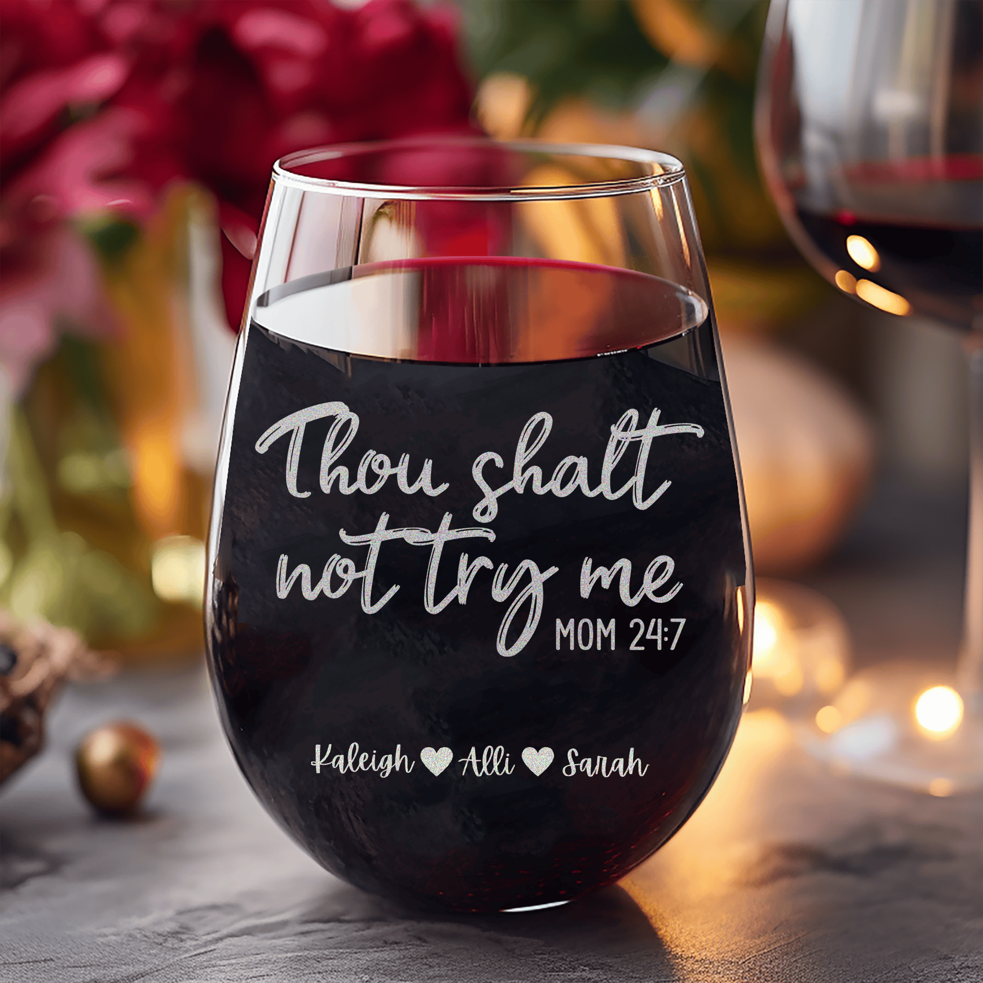 Moms Revelations Stemless Wine Glass