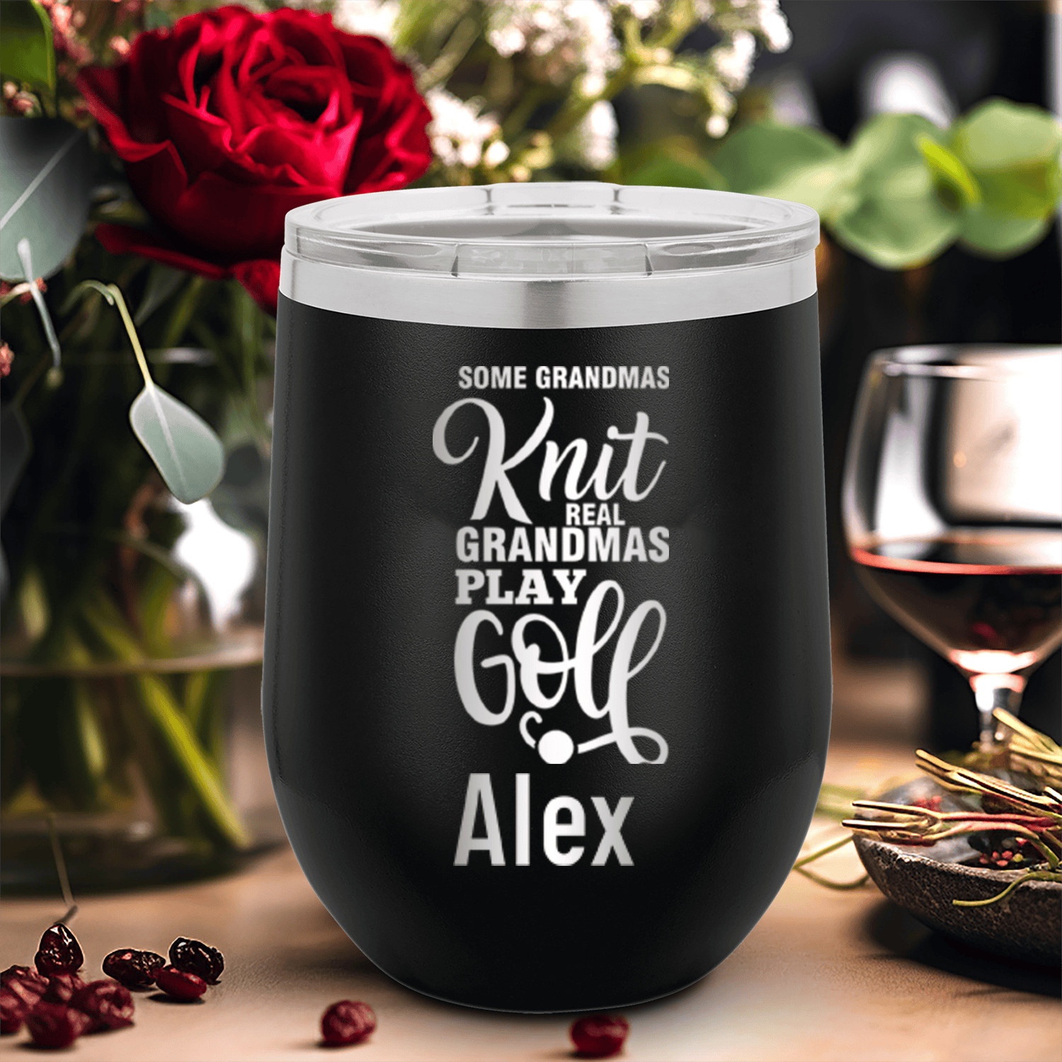 Real Ladies Golf Wine Tumbler