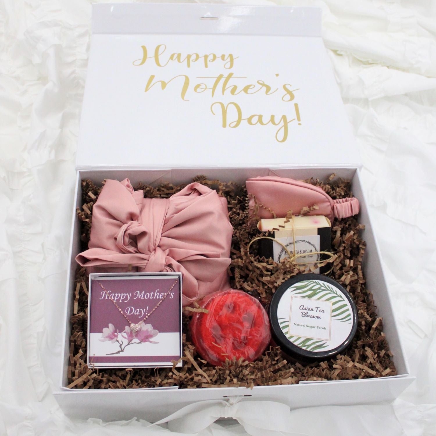 Happy Mother's Day mom or grandma gift box with drinkware option gift set